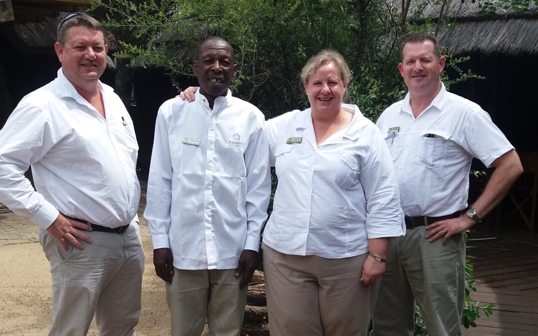Kapama River Lodge greets staff member