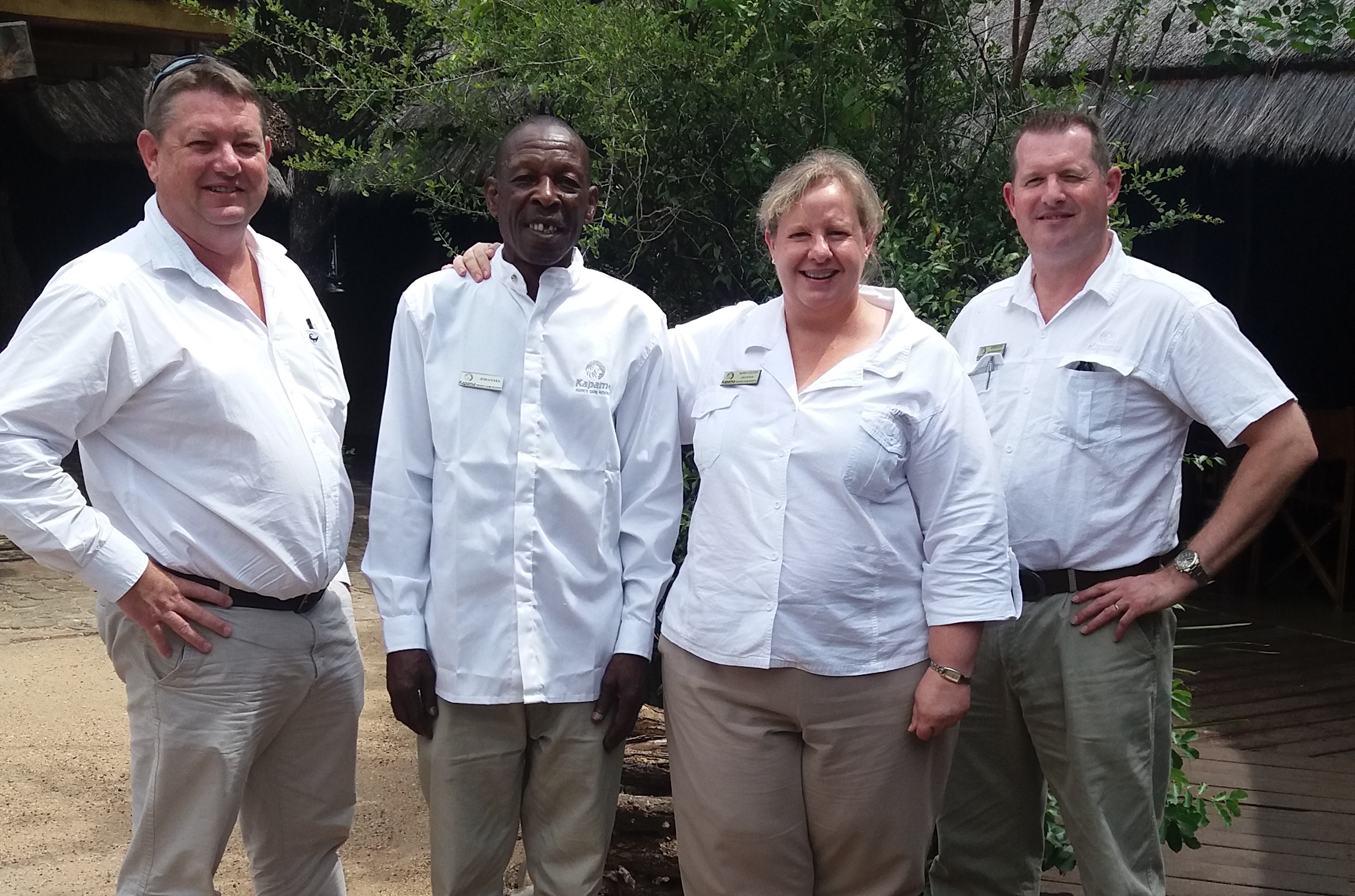 Kapama River Lodge greets staff member