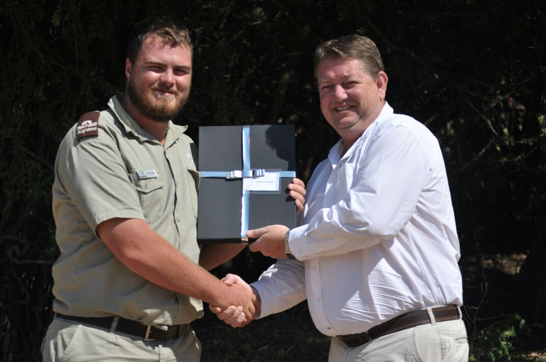 1st place - Reynard Moolman (Southern Camp ranger)