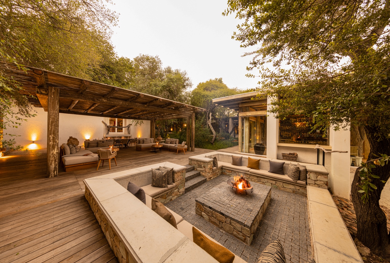 Kapama Karula fire pit and lounge