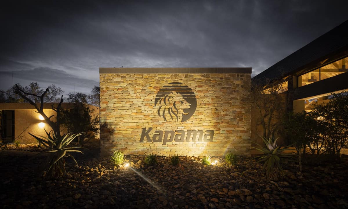 Logo du Kapama River Lodge à l'entrée