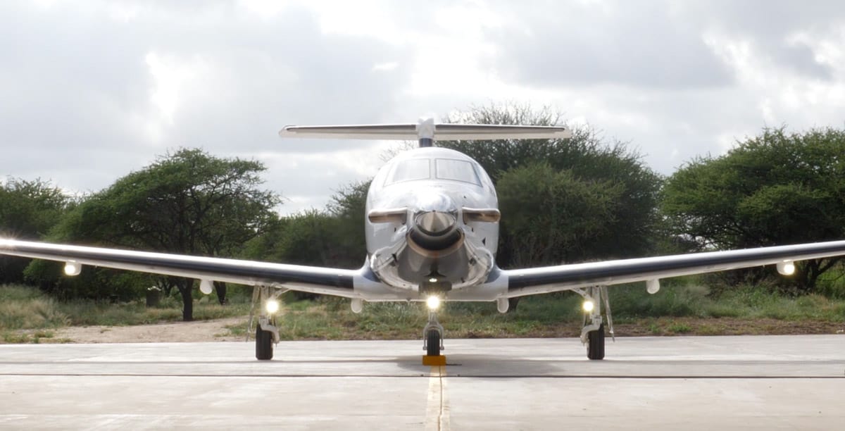Kapama Game Reserve luxury flight PC-12 Pilatus
