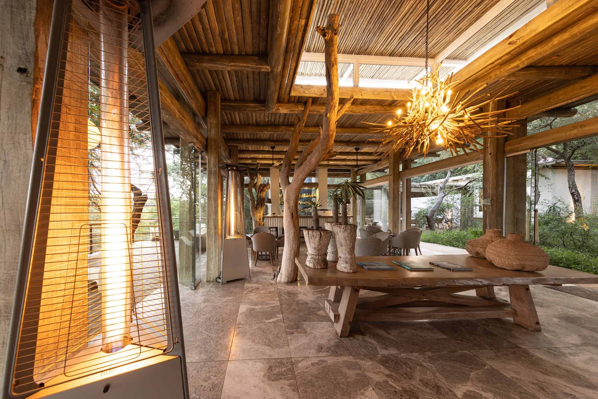 Kapama Karula lounge area sky light