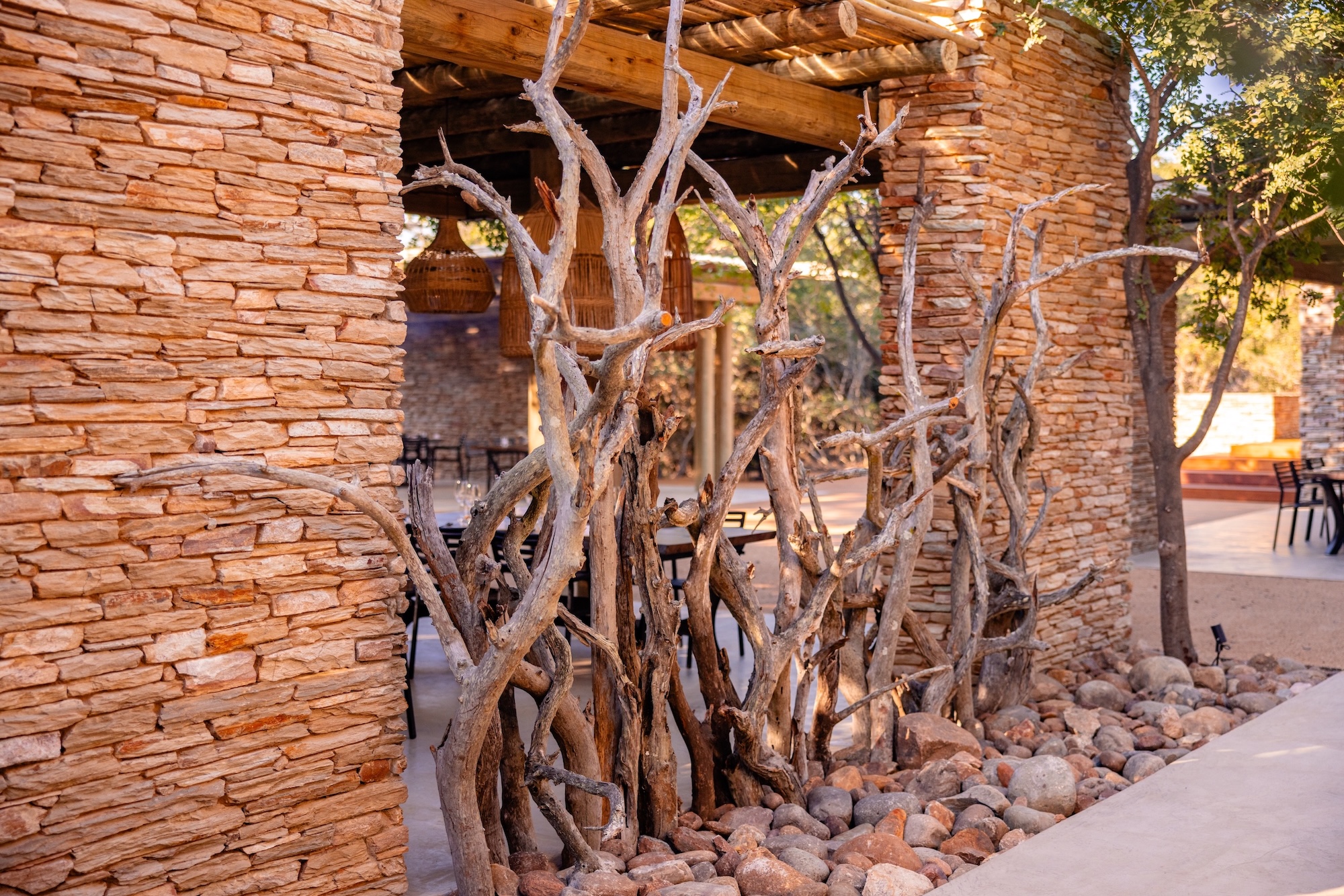 Kapama River lodge Boma decor
