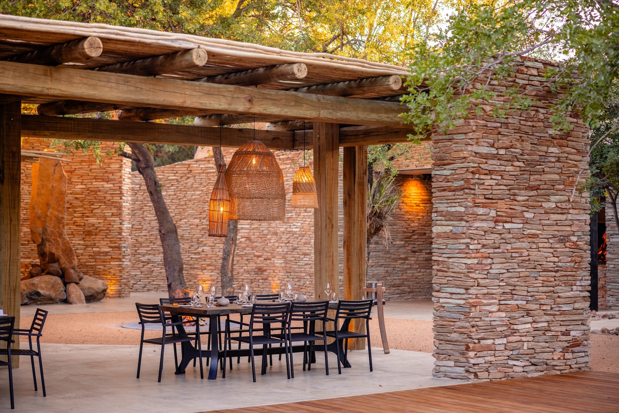 Kapama River Lodge Boma seating