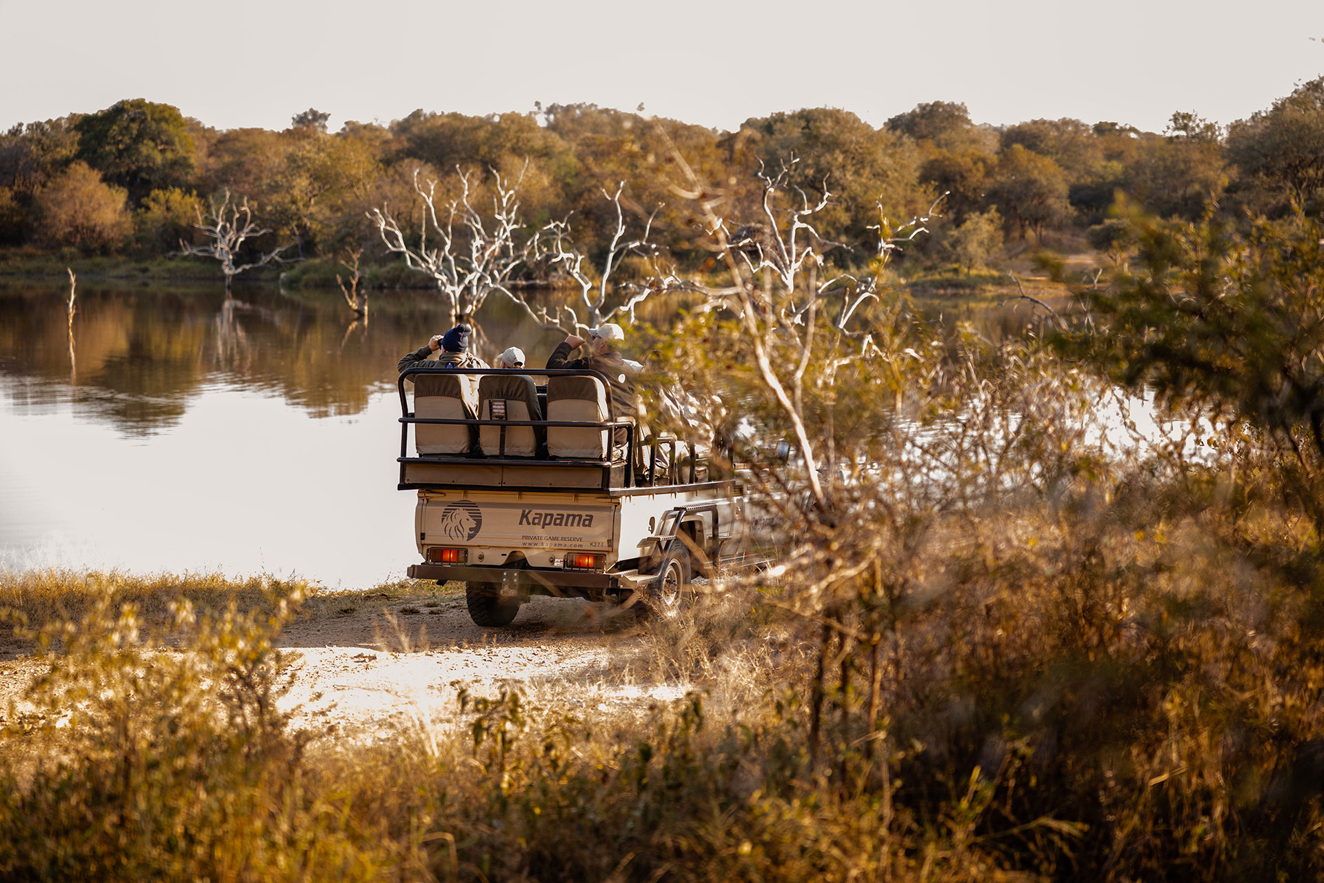 View Of Rangers On A Game Drive