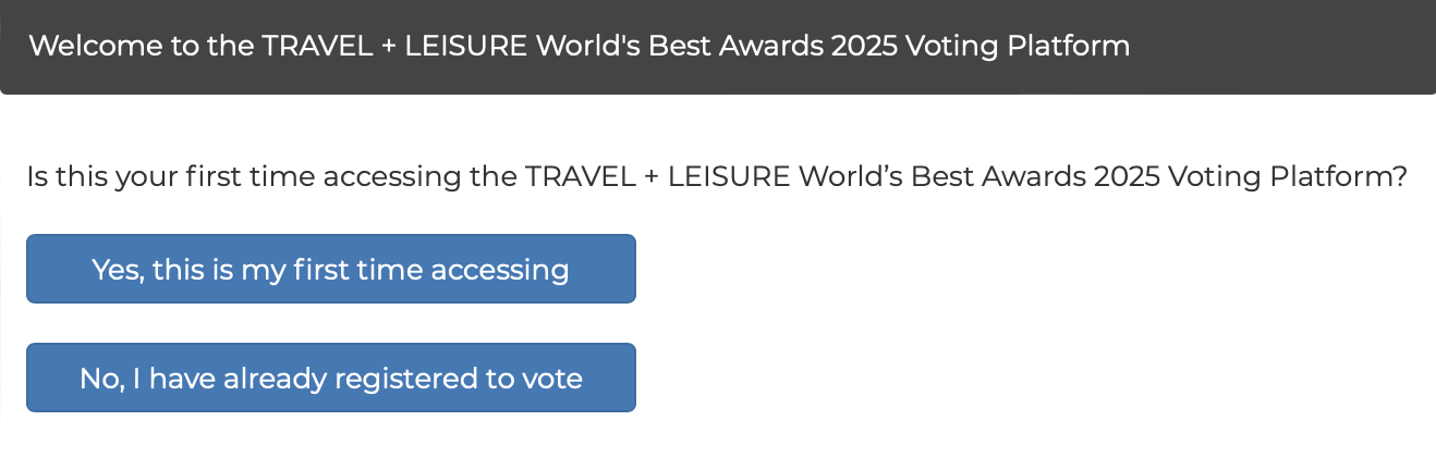 T+L voting 1 Travel and Leisure voting